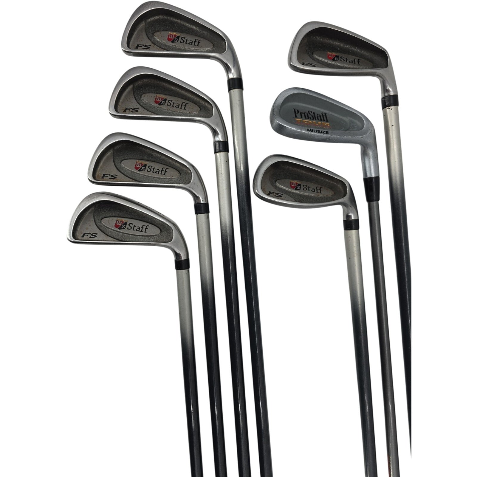 Wilson Staff Fat Shaft FS Golf Club Iron Set 3-9 7 Golf Club Bundle Orig Grip