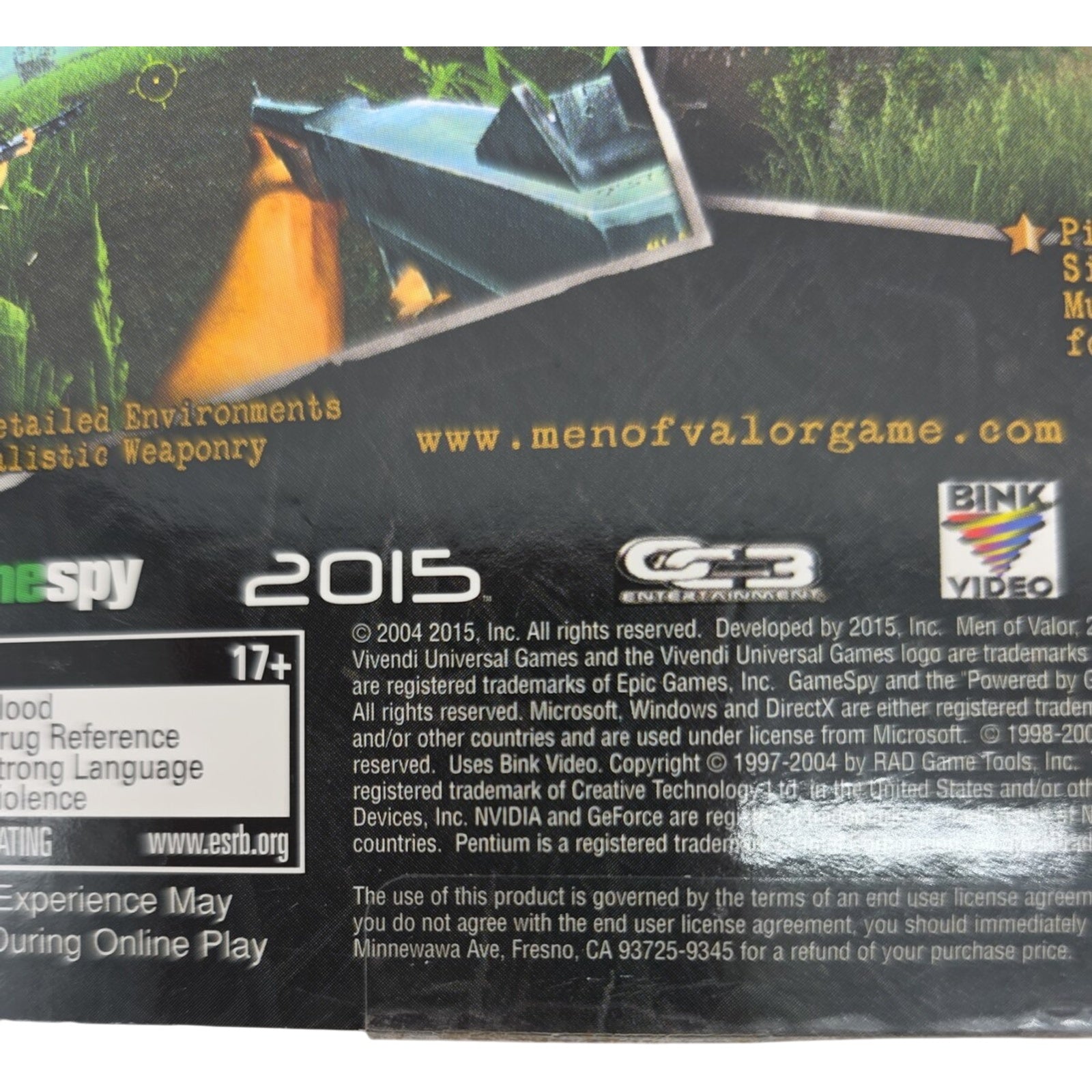 Men of Valor PC 2004 Vivendi Universal Video Games Complete 4-Disc Tested