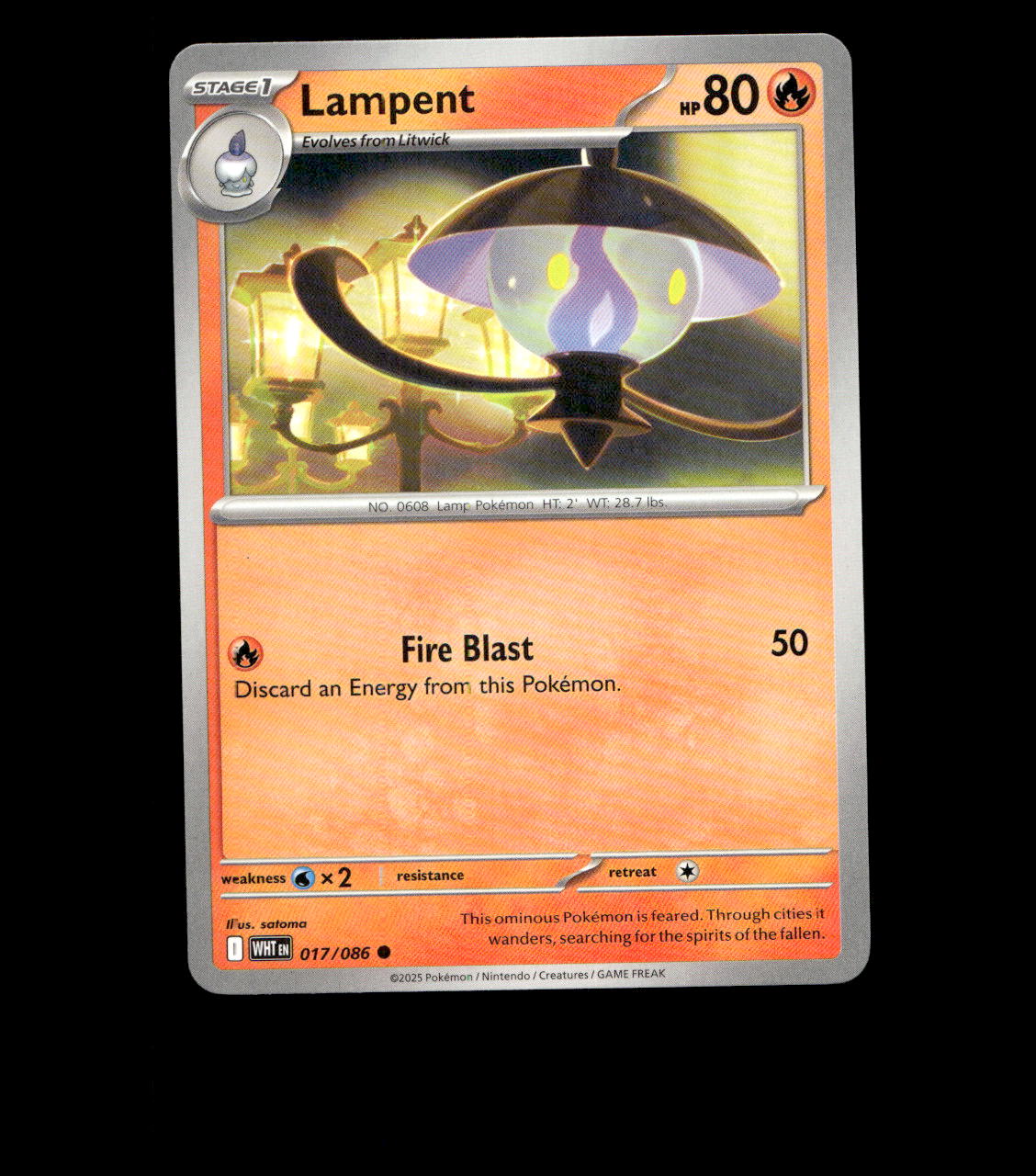 Lampent - 017/086 - White Flare - Near Mint Non Holo