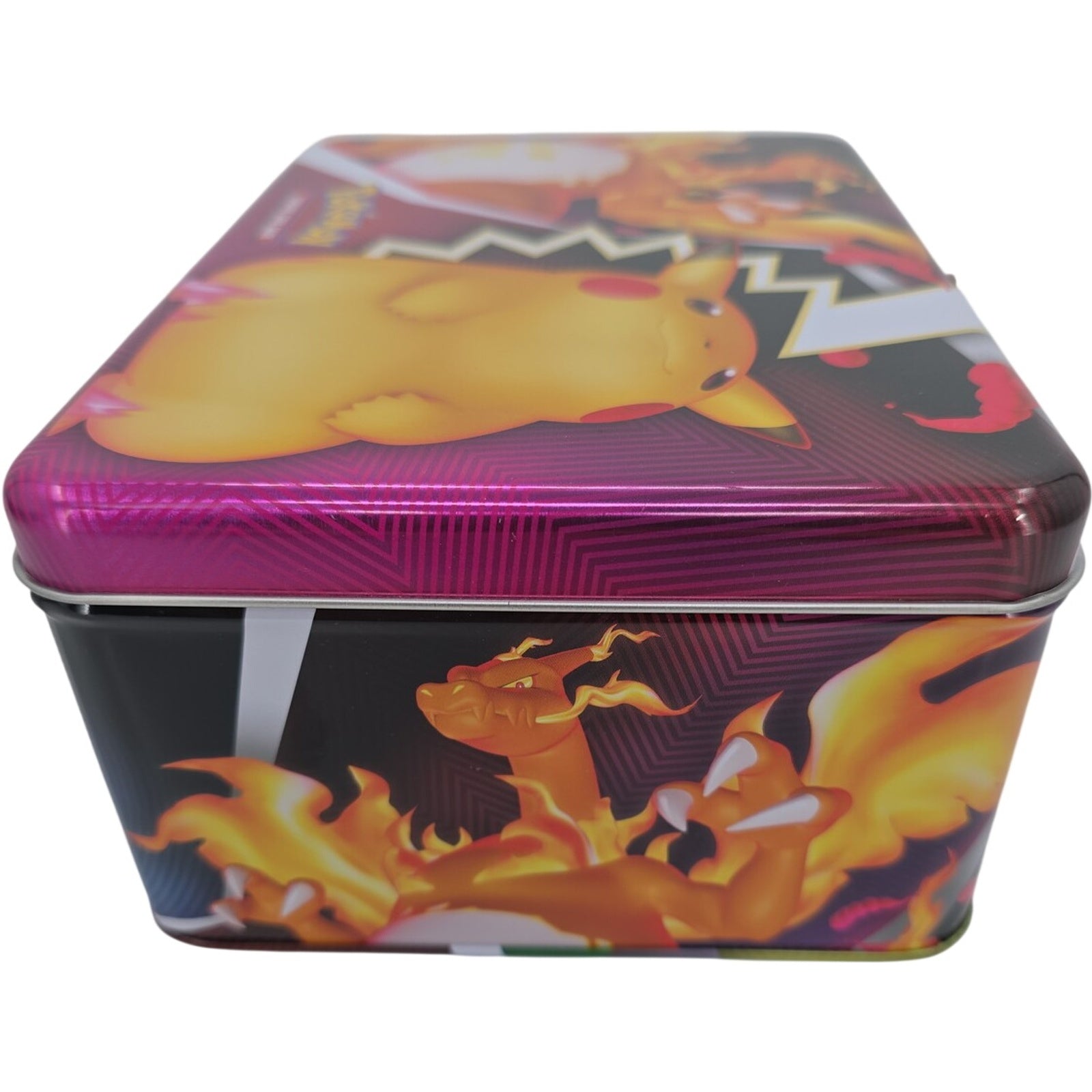 Pokémon Trading Card Game Collector Chest Tin Pikachu Charizard Lunch Box