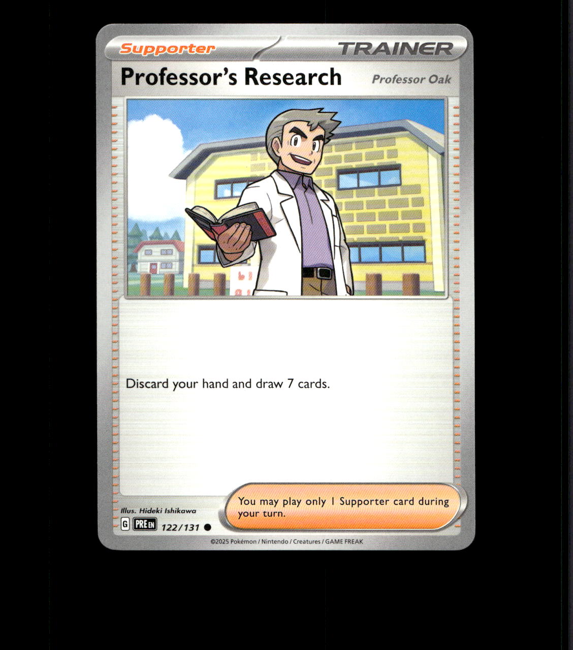 Professor's Research (Professor Oak) - 122/131 - Prismatic Evolutions - Near Mint