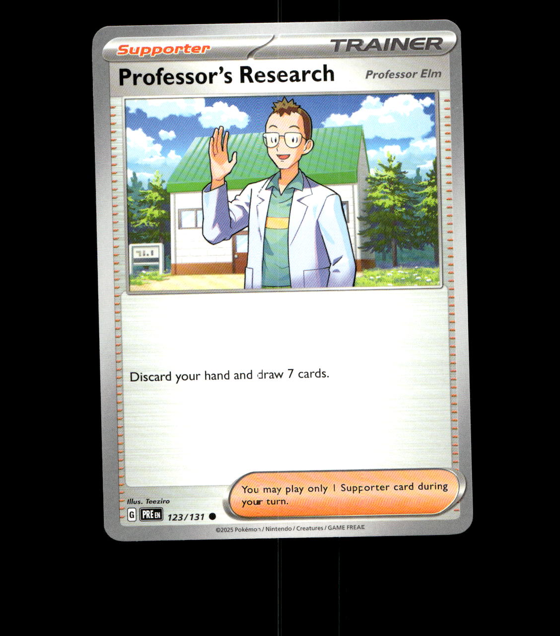 Professor’s Research (Professor Elm) - 123/131 - Prismatic Evolutions - Near Mint Normal