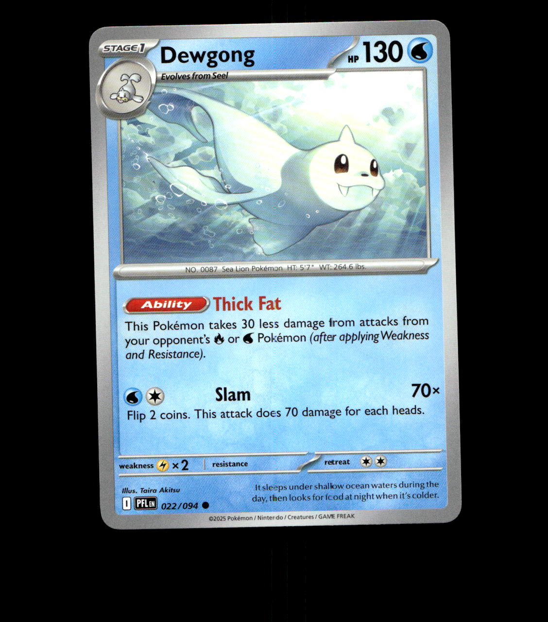 Dewgong - 022/094 - Phantasmal Flames - Near Mint