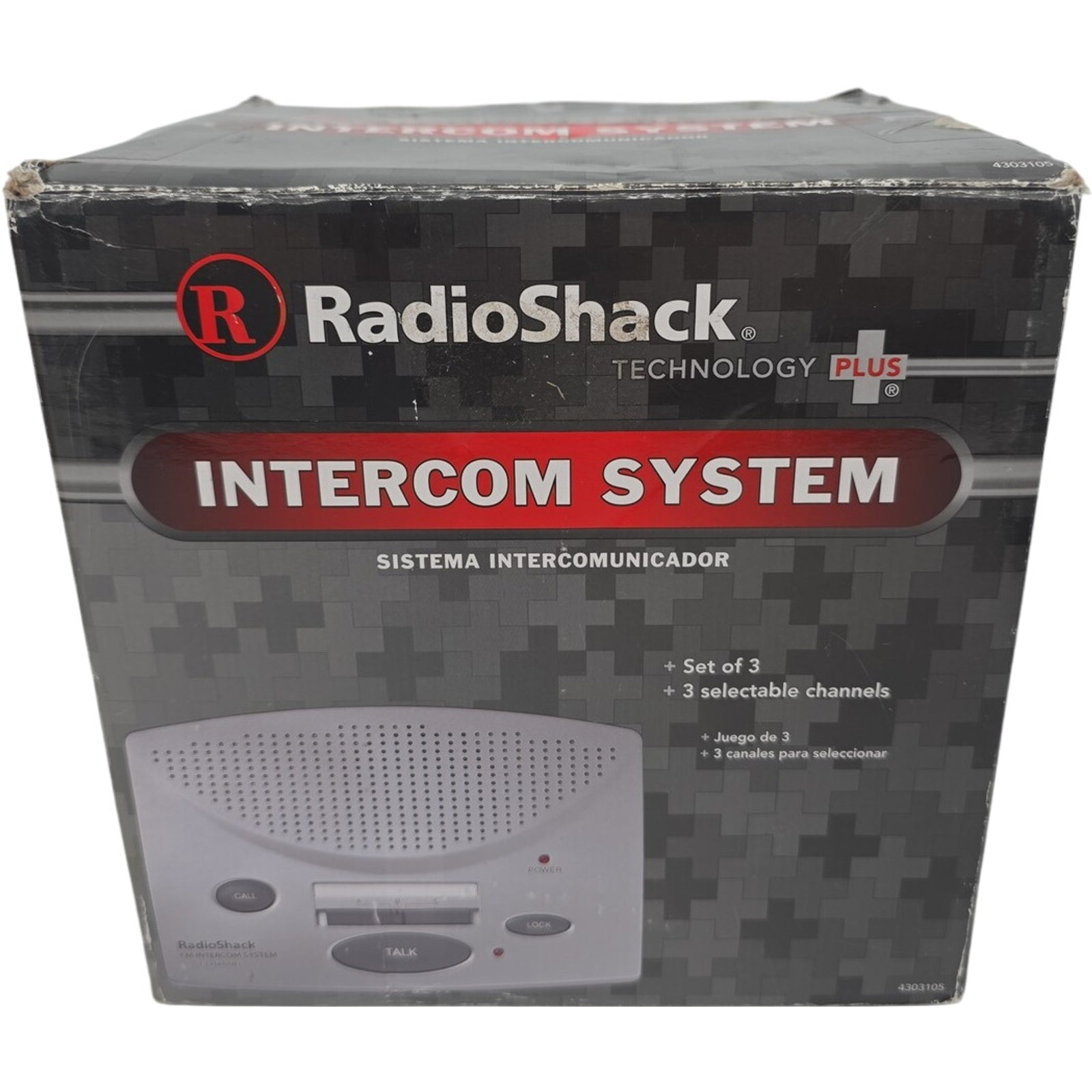 Radio Shack Set of 3 FM 3-Channel 3-Station Wireless Intercom System 43-3105