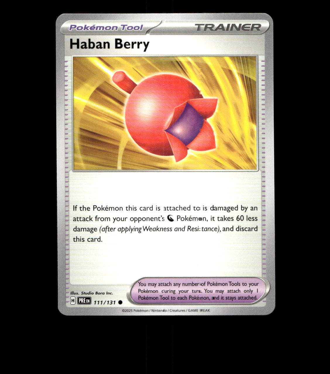 Haban Berry - 111/131 - Prismatic Evolutions - Near Mint