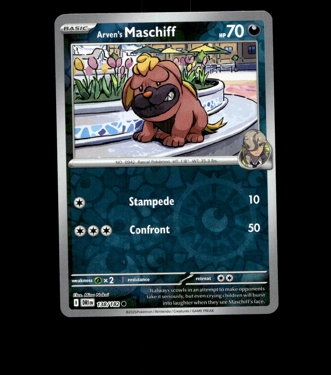 Arven’s Maschiff – 138/182 – Destined Rivals – Reverse Holo – Near Mint