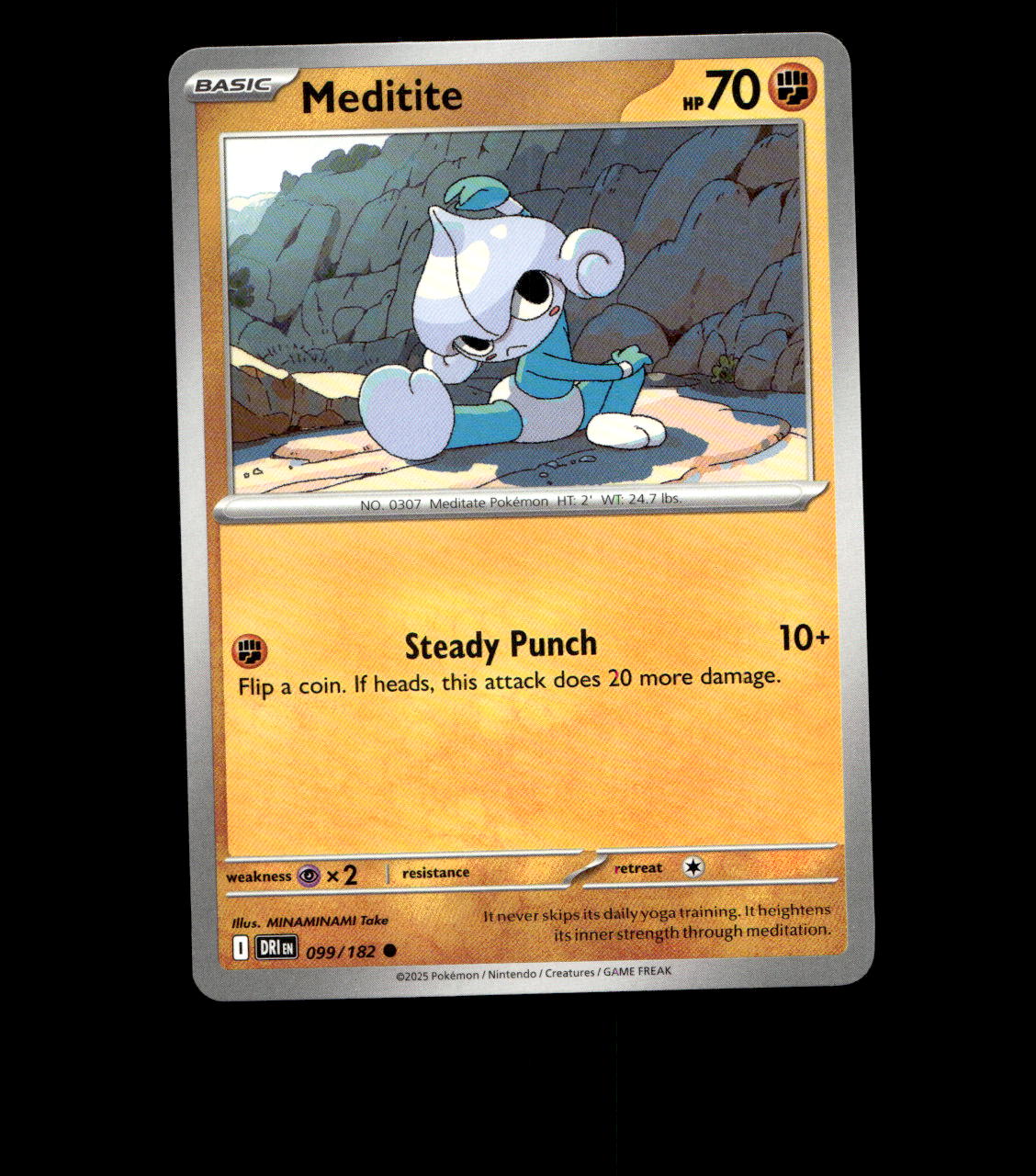 Meditite - 099/182 - Destined Rivals - Near Mint Non Holo