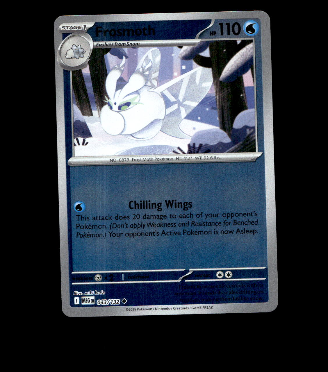 Frosmoth - 043/132 - Mega Evolution - Reverse Holo Near Mint