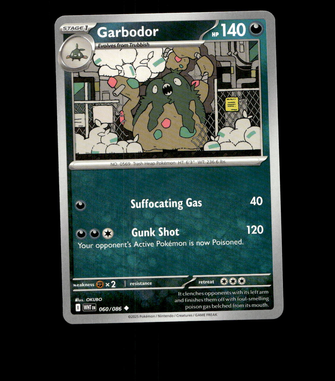 Garbodor - 060/086 - White Flare - Near Mint Non Holo