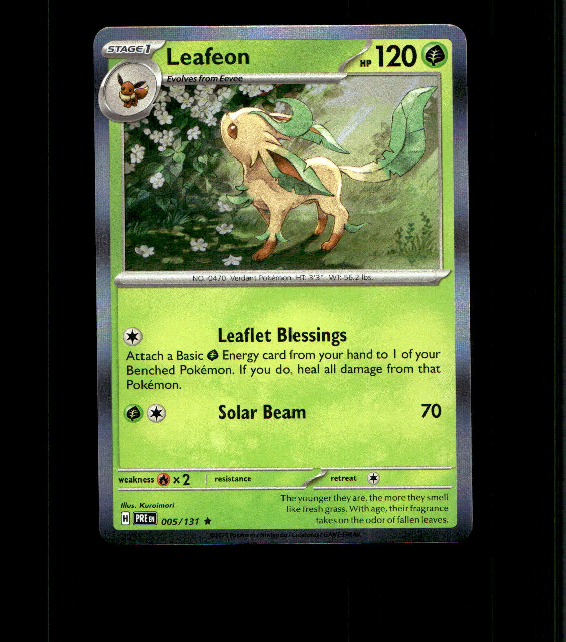 Leafeon - 005/131 - Prismatic Evolutions - Near Mint