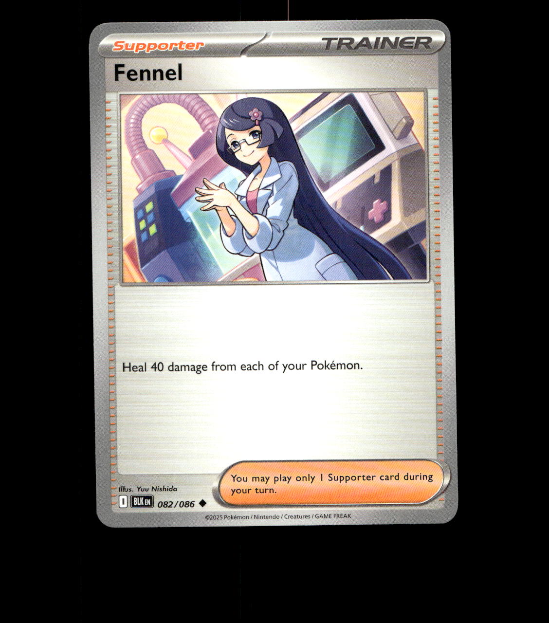 Fennel – 082/086 – Black Bolt – Non Holo – Near Mint - Pokemon Card TCG