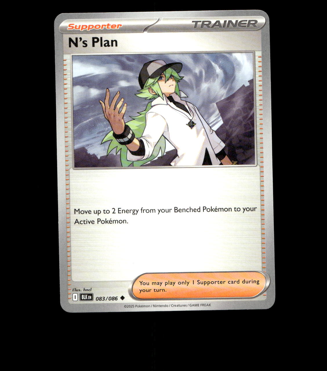 N’s Plan – 083/086 – Black Bolt – Non Holo – Near Mint - Pokemon Card TCG