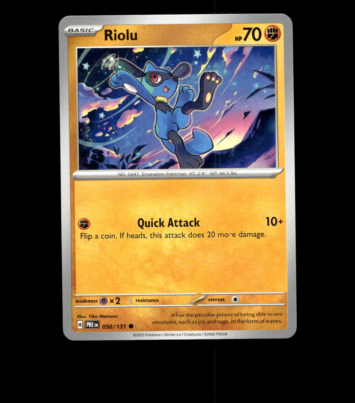 Riolu - 050/131 - Prismatic Evolutions - Near Mint