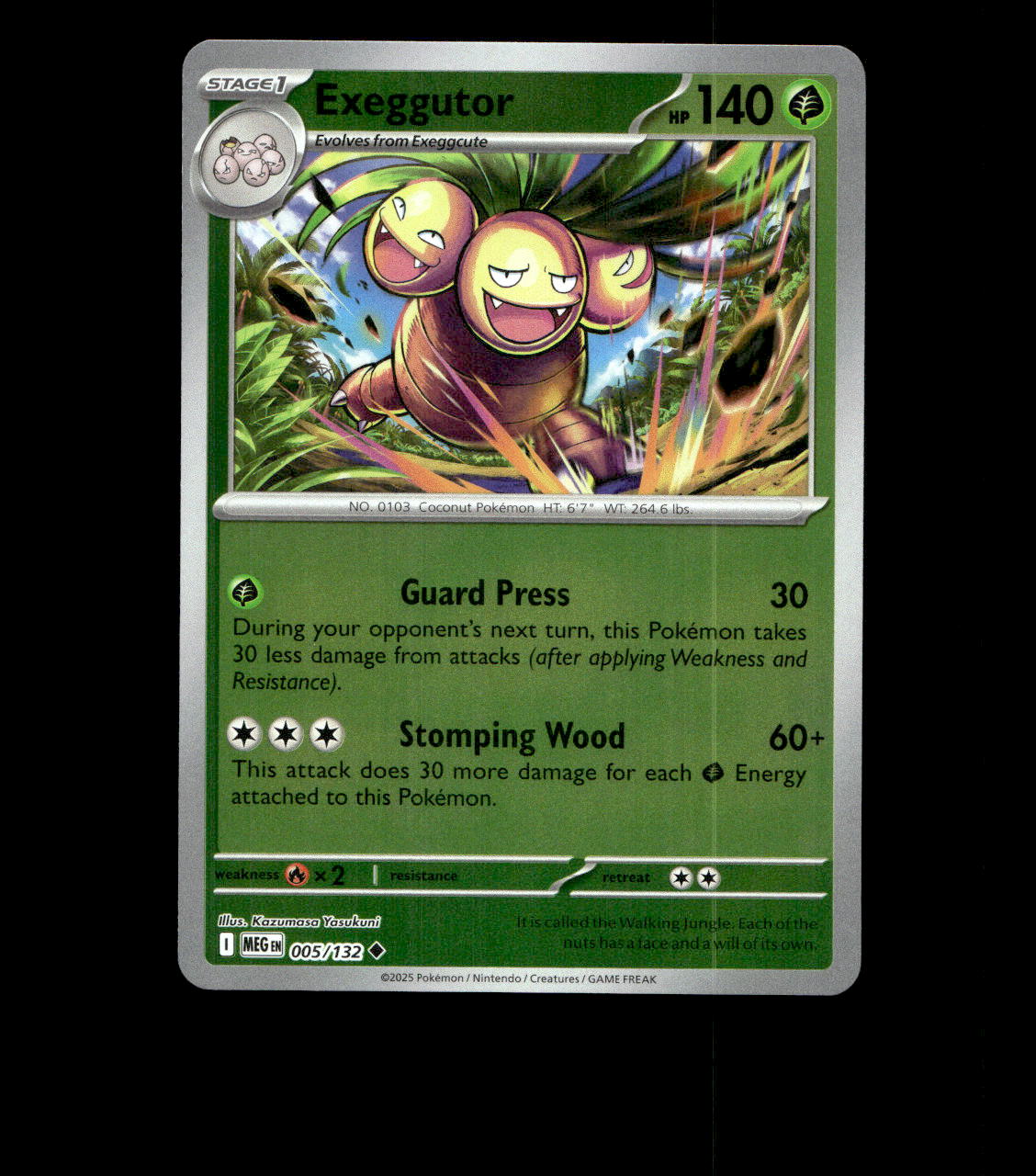Exeggutor – 005/132 – Mega Evolution – Reverse Holo – Near Mint
