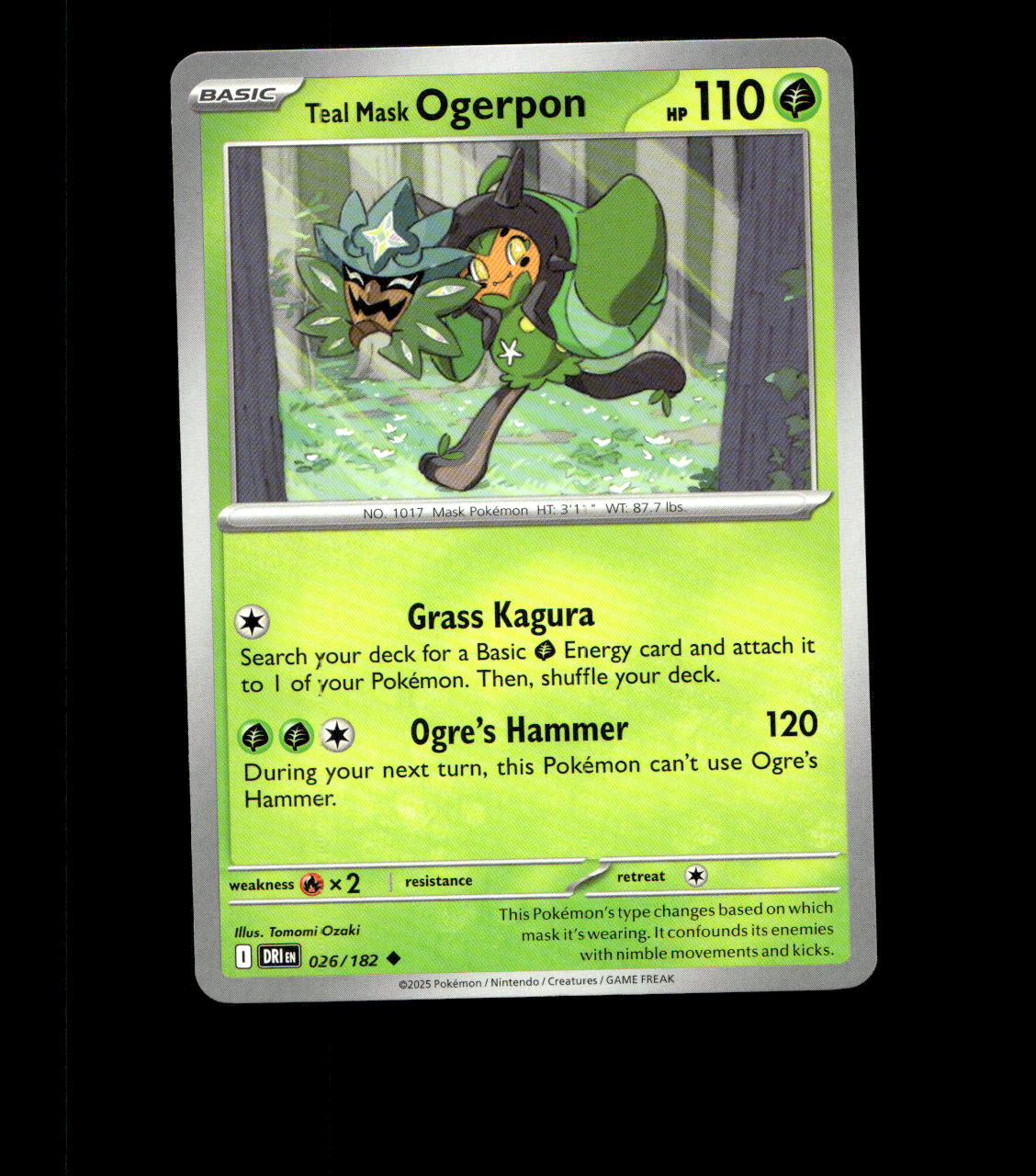 Teal Mask Ogerpon – 026/182 – Destined Rivals – Near Mint