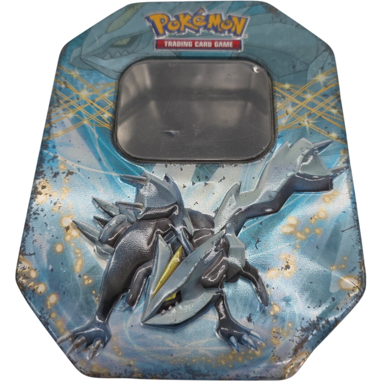 Pokémon TCG EX Kyurem EMPTY Tin Metal Case 2012 Black White Series No Cards