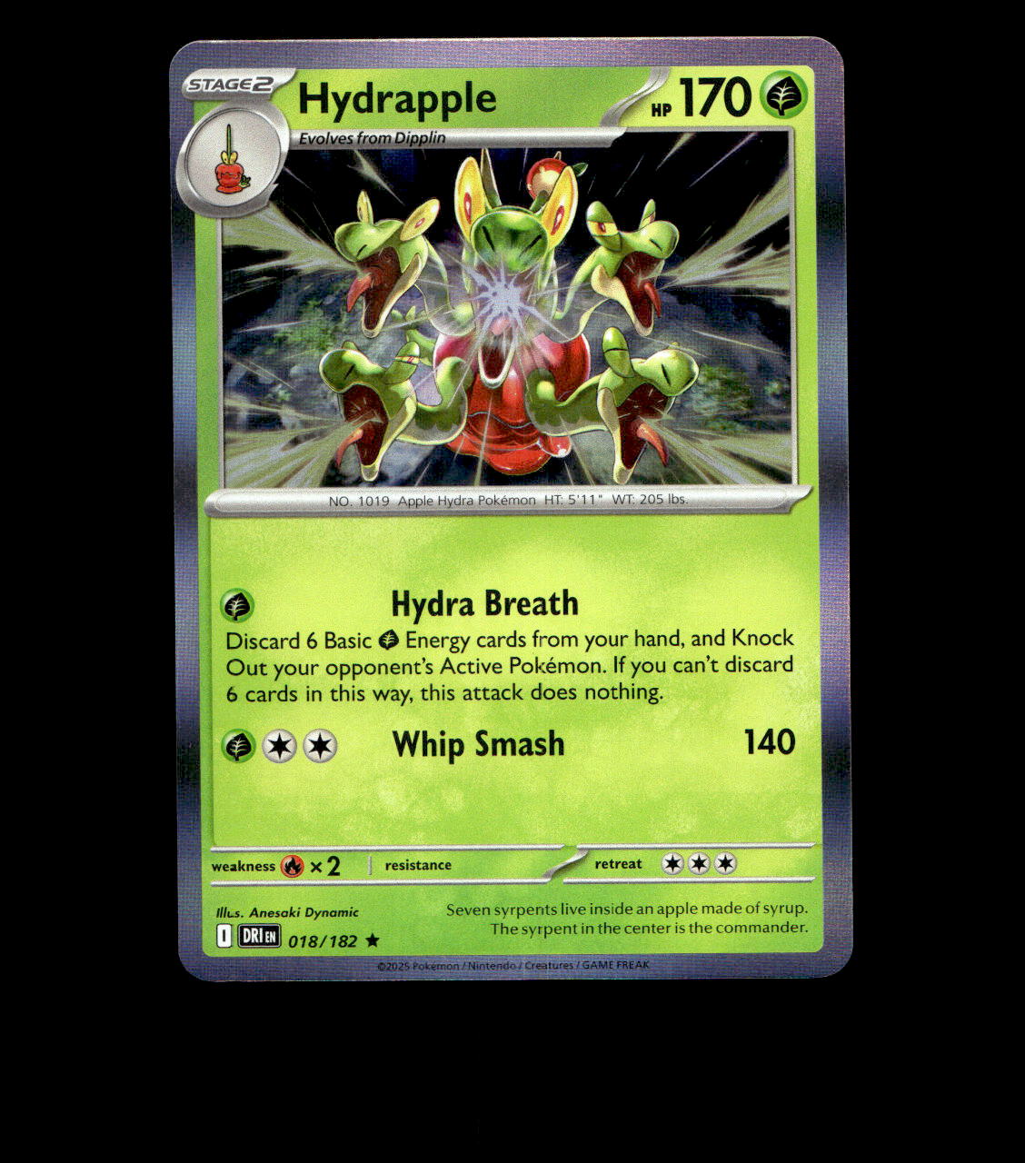 Hydrapple – 018/182 – Destined Rivals – Holo – Near Mint