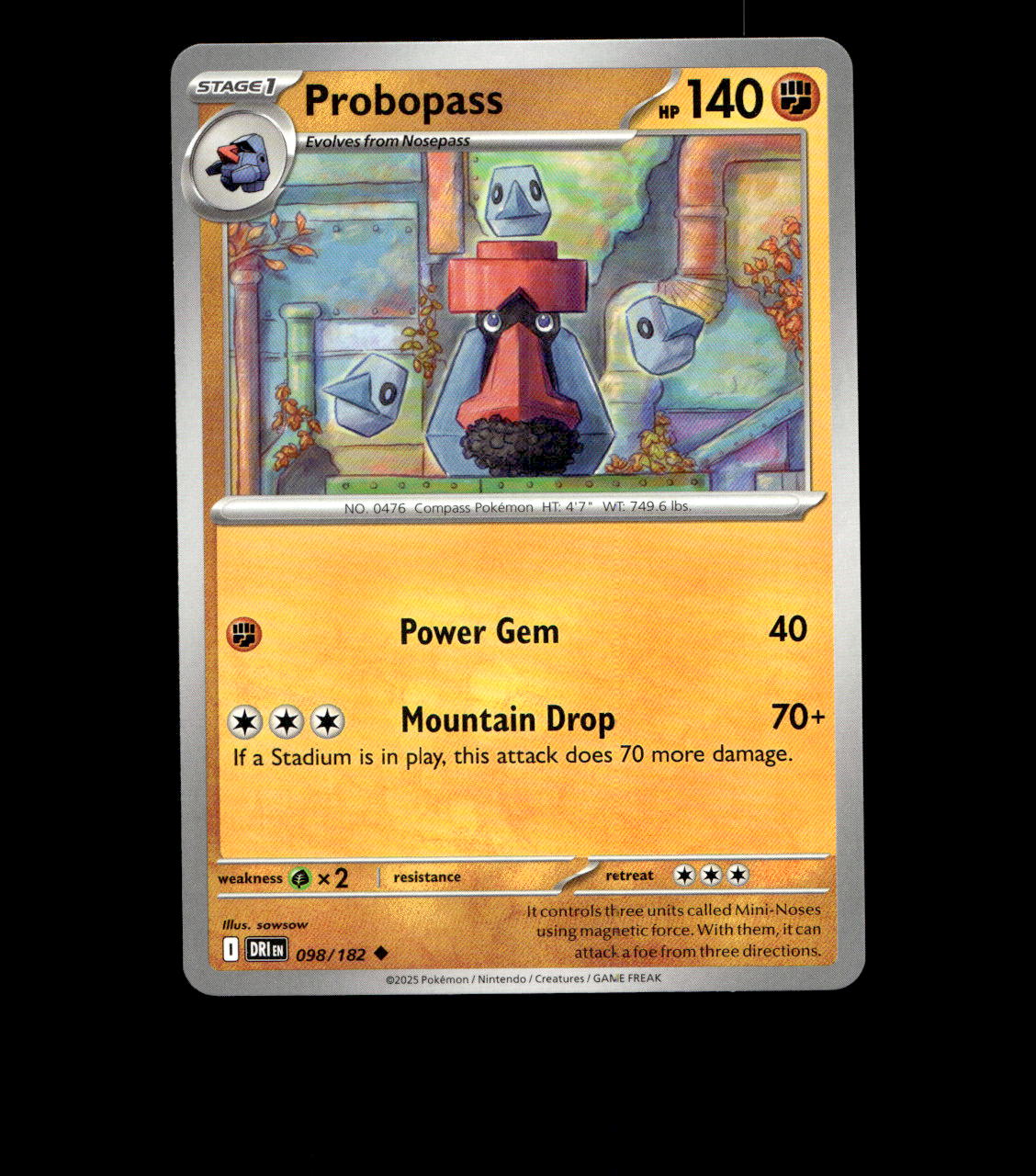 Probopass - 098/182 - Destined Rivals - Near Mint Non Holo