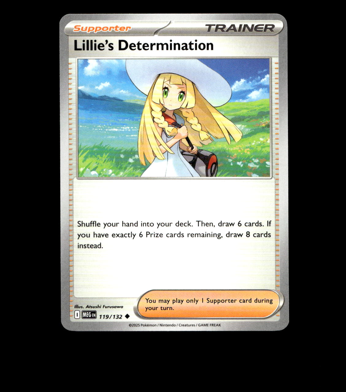 Lillie’s Determination - 119/132 - Mega Evolution - Non Holo Near Mint