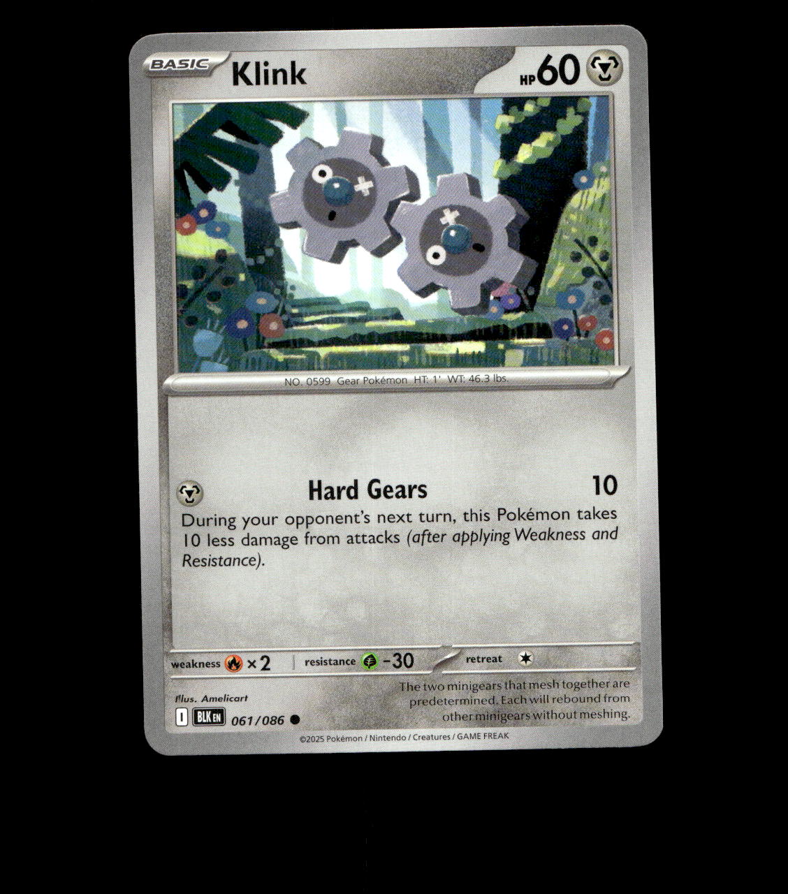Klink - 061/086 - Black Bolt - Normal - Near Mint Pokemon Card TCG