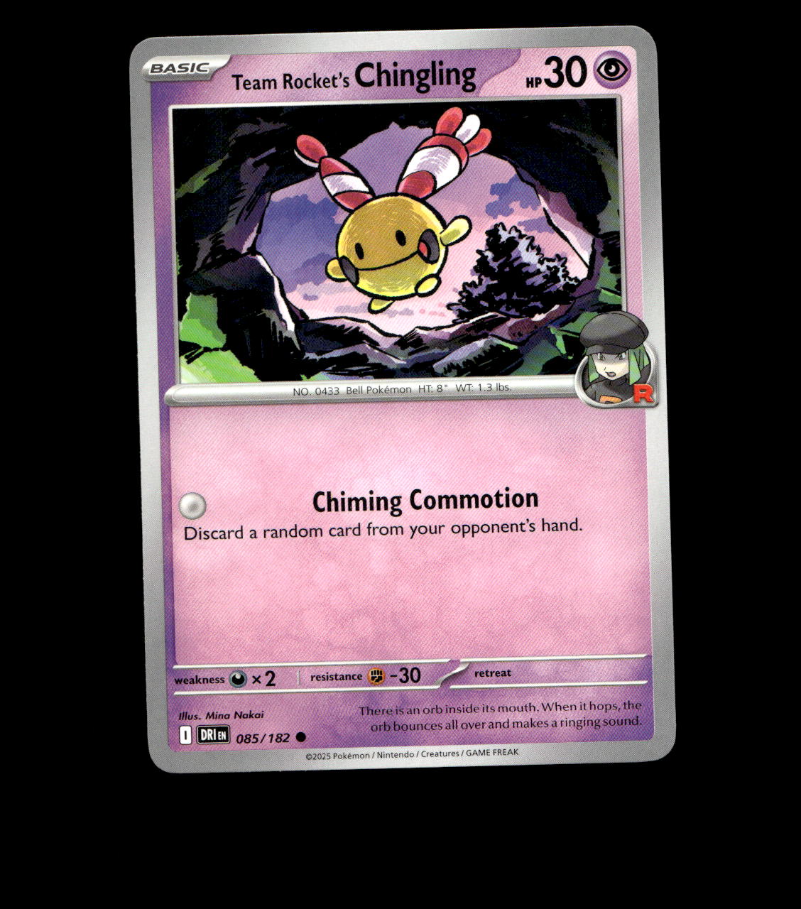 Team Rocket’s Chingling - 085/182 - Destined Rivals - Near Mint Non Holo