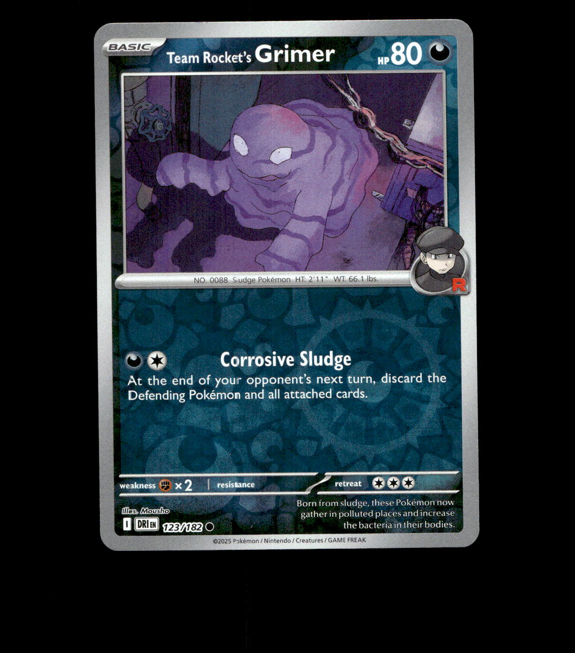 Team Rocket’s Grimer – 123/182 – Destined Rivals – Reverse Holo – Near Mint