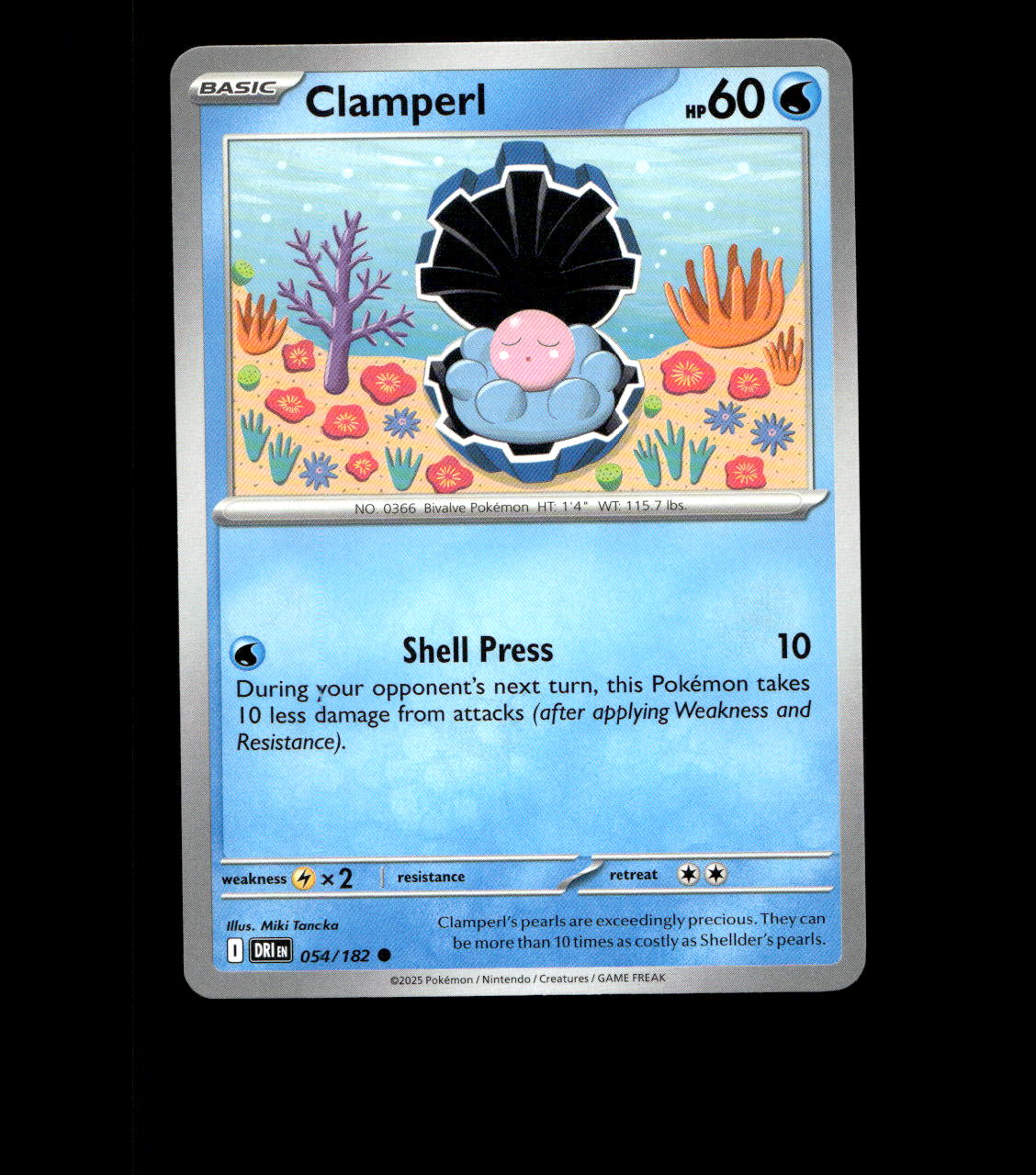 Clamperl – 054/182 – Destined Rivals – Near Mint