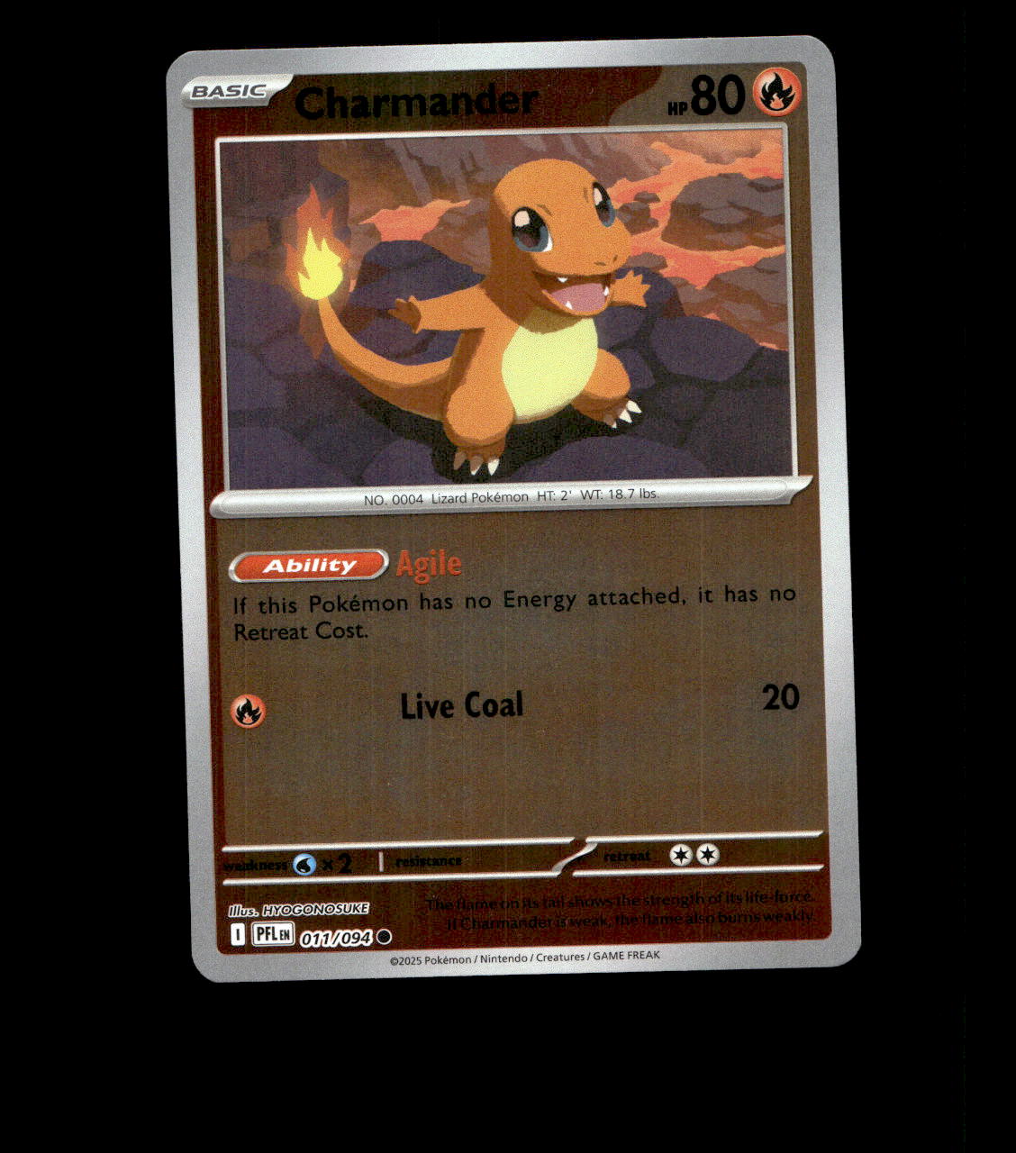 Charmander – 011/094 – Phantasmal Flames Reverse Holo Near Mint