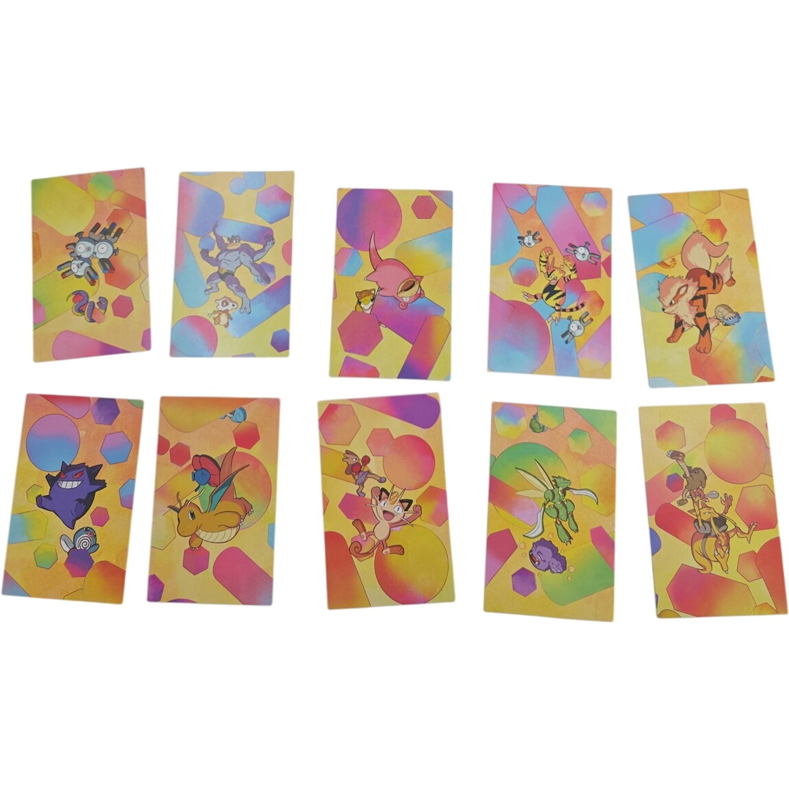 Pokemon TCG 151 Mini Art Card Set of 10 Magneton Gengar Arcanine + More