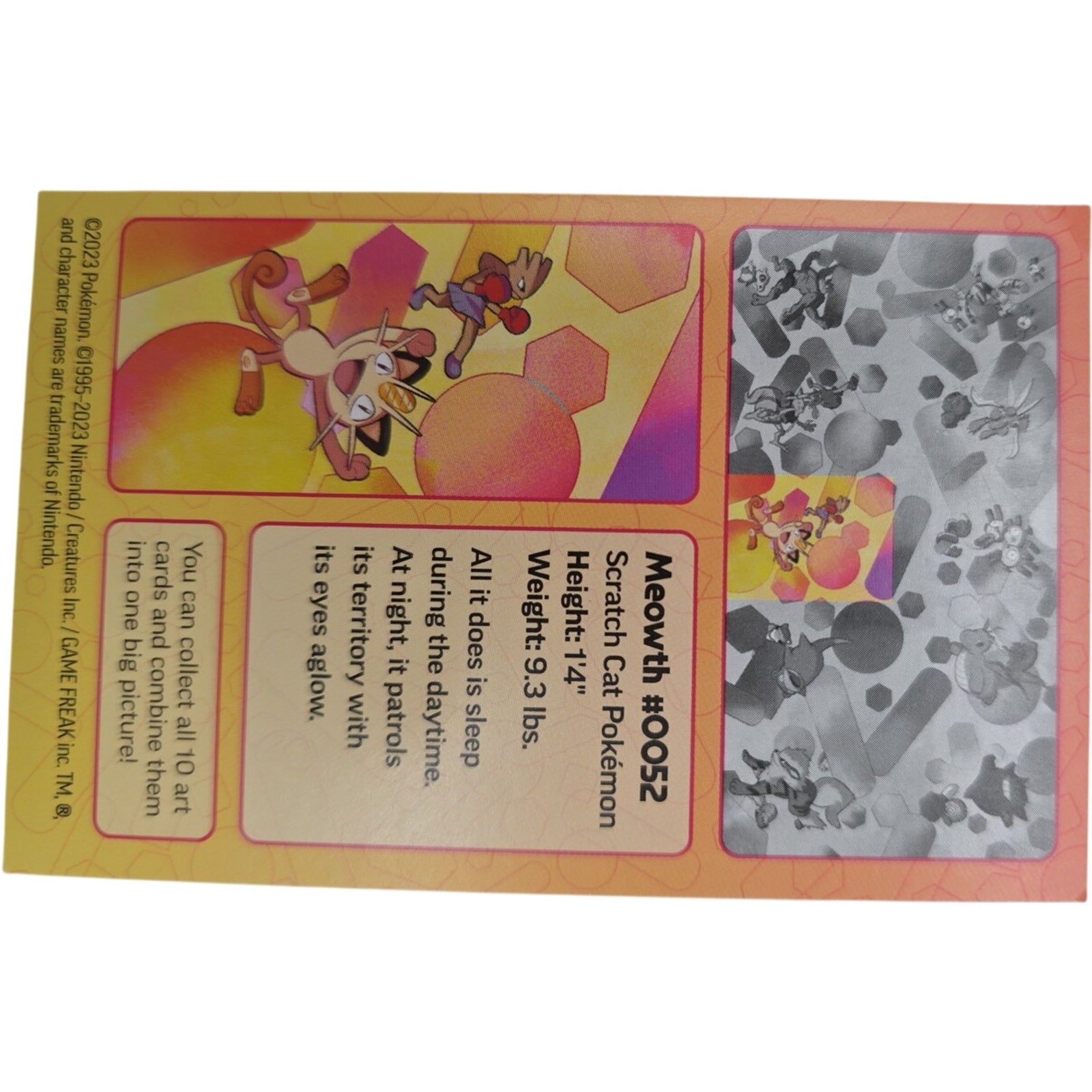 Pokemon TCG 151 Mini Art Card Set of 10 Magneton Gengar Arcanine + More