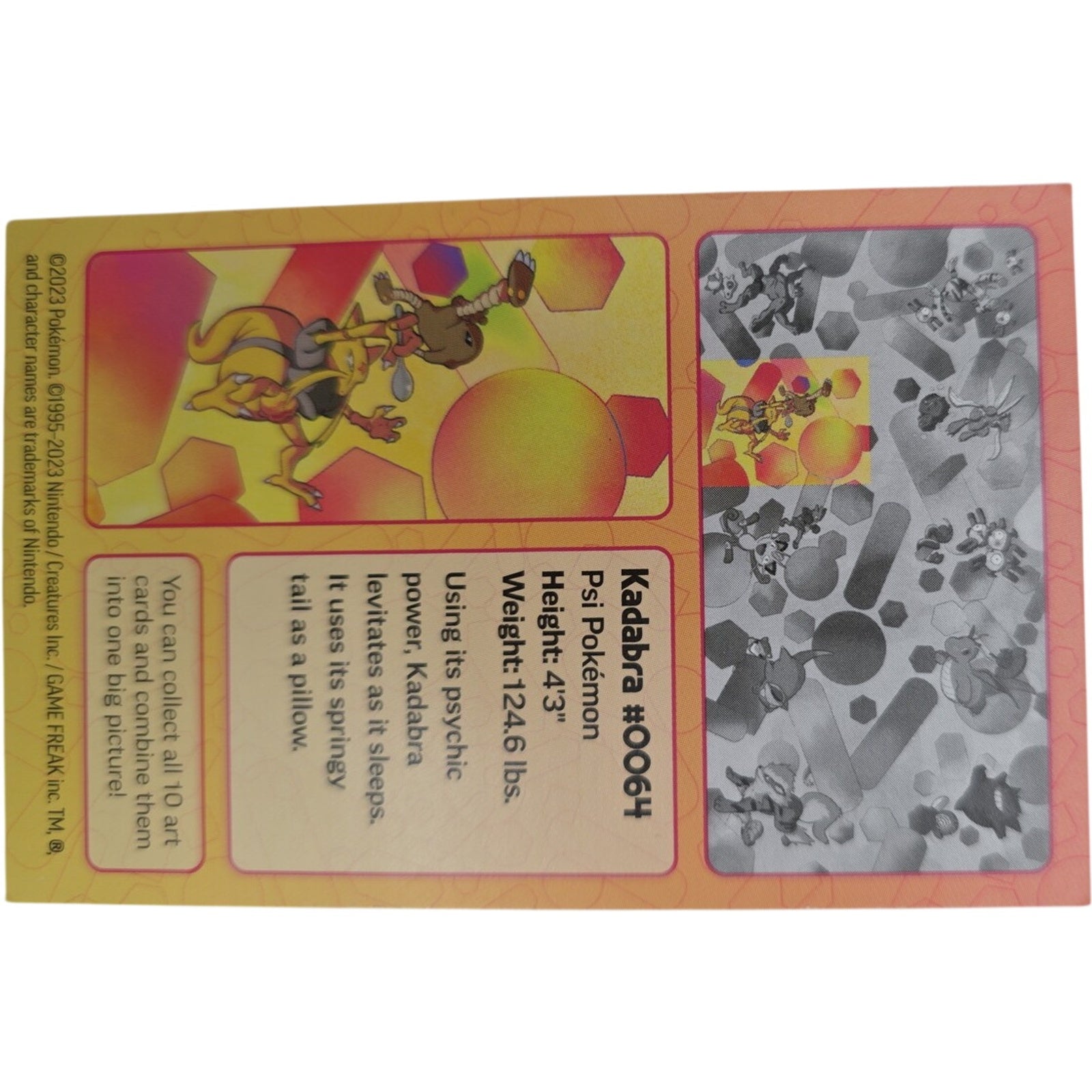 Pokemon TCG 151 Mini Art Card Set of 10 Magneton Gengar Arcanine + More