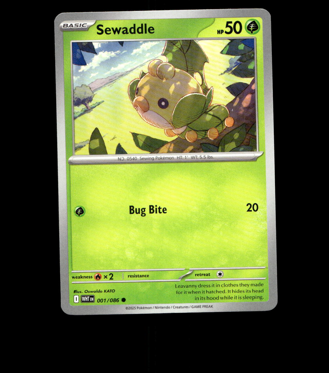 Sewaddle - 001/086 - White Flare - Near Mint Non Holo