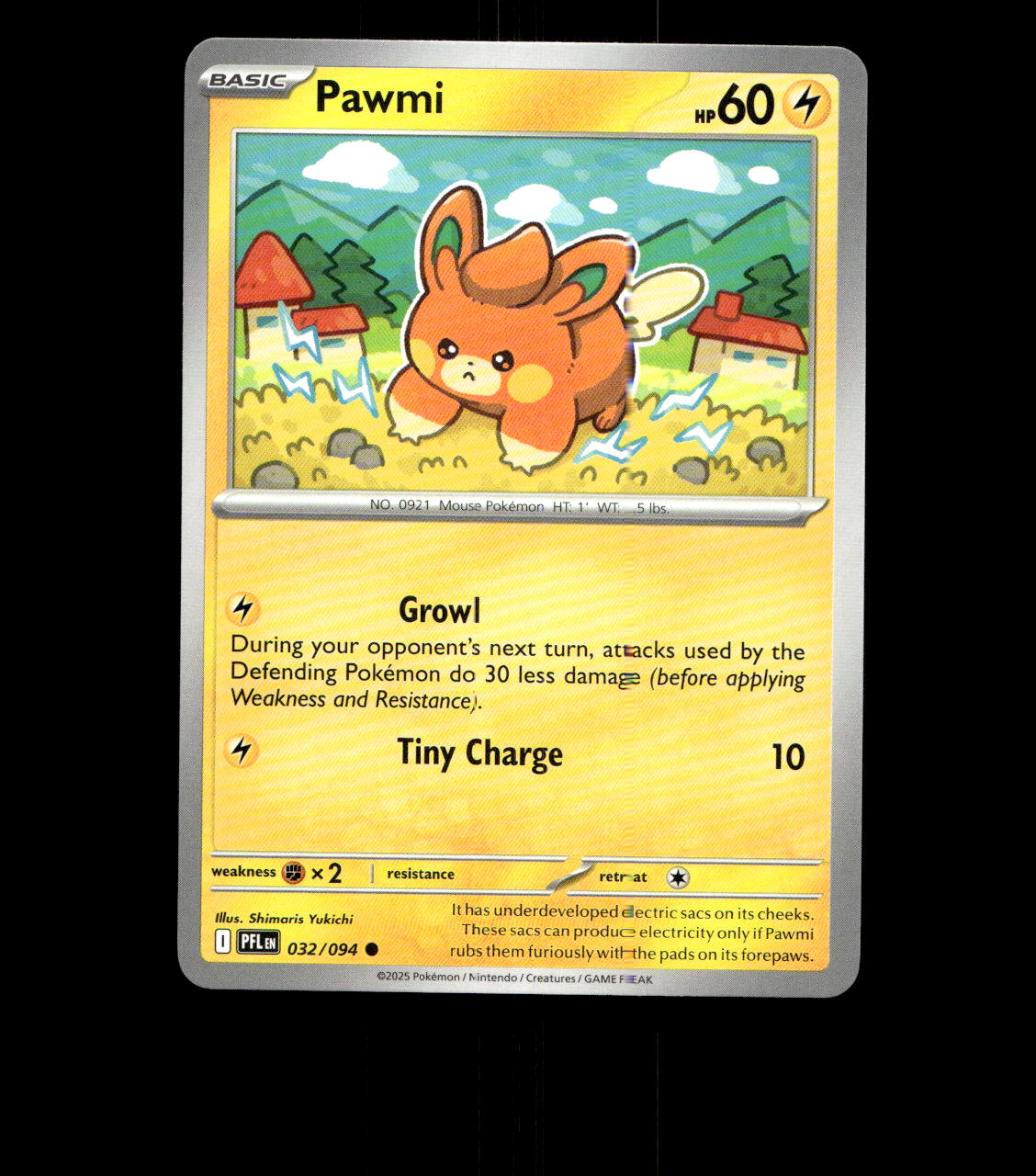 Pawmi – 032/094 – Phantasmal Flames – Near Mint