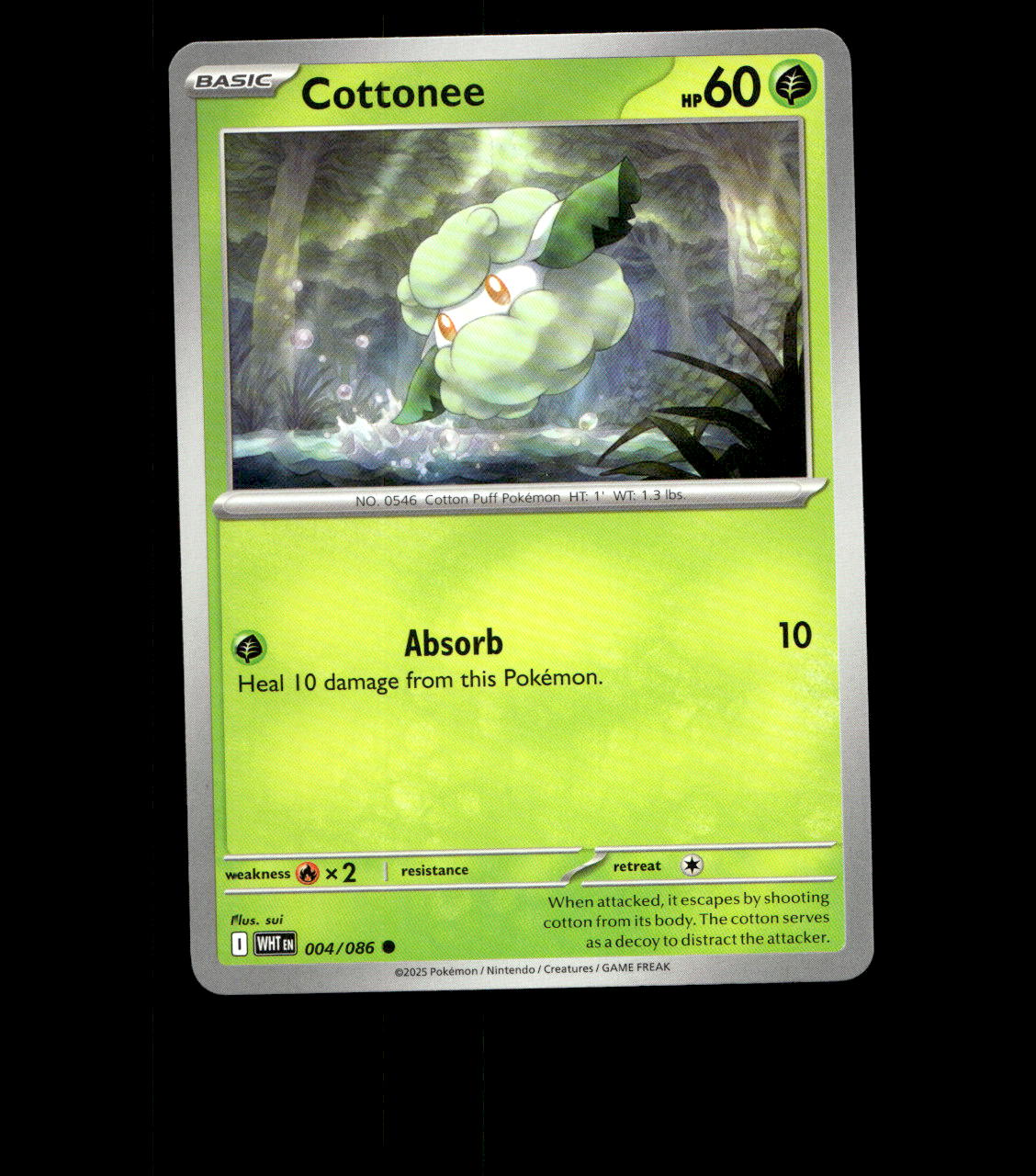 Cottonee - 004/086 - White Flare - Near Mint Non Holo