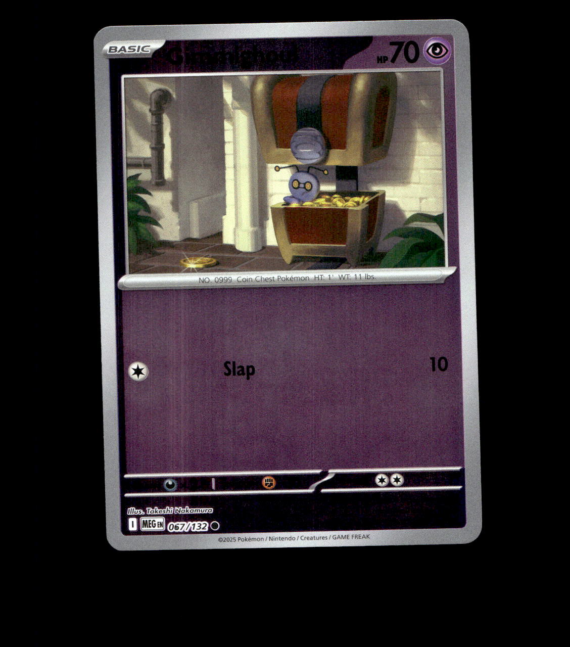 Gimmighoul – 067/132 – Mega Evolution – Reverse Holo – Near Mint