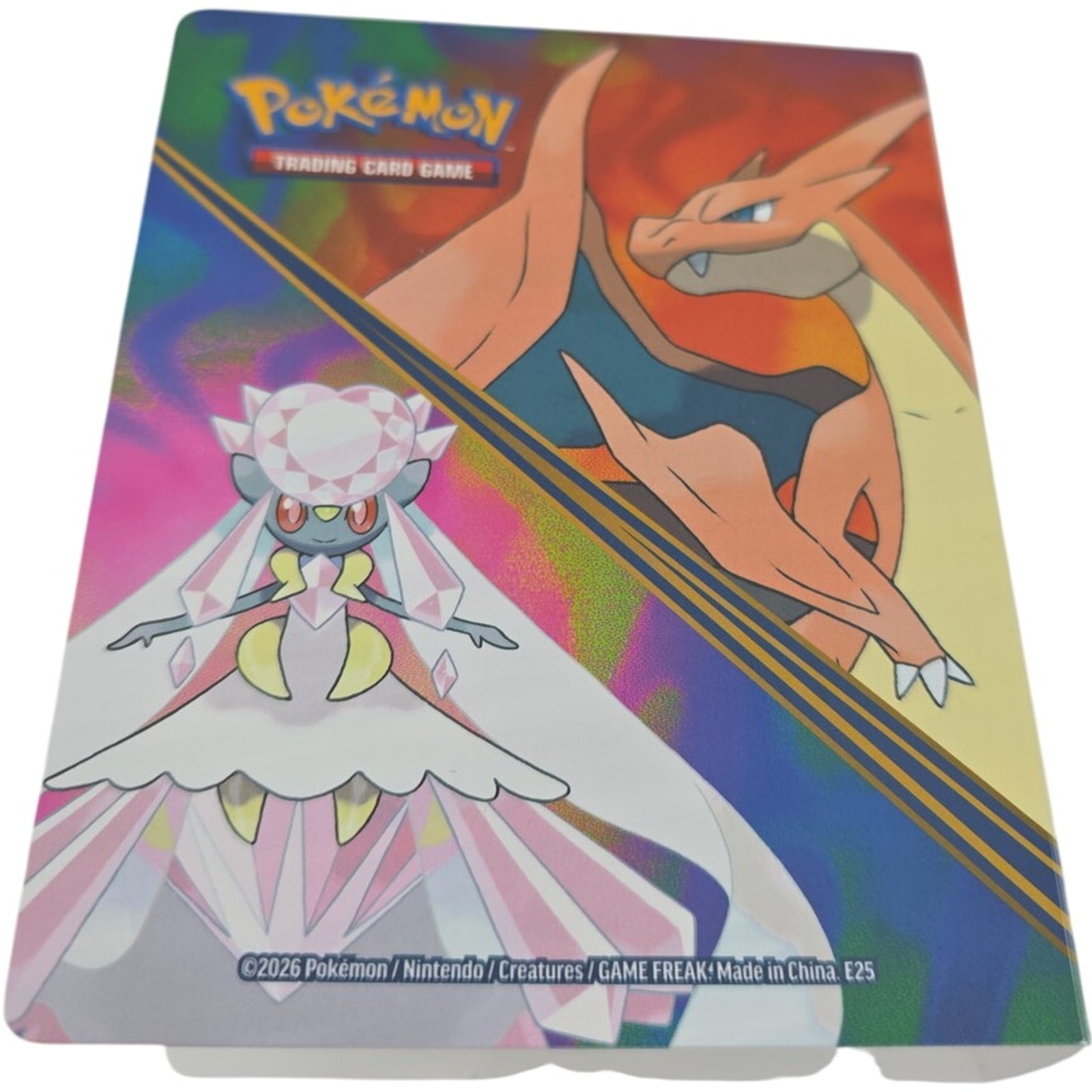 Pokémon TCG Mini Portfolio Ft Mega Charizard X Mega Gengar w/ Sleeves Holder