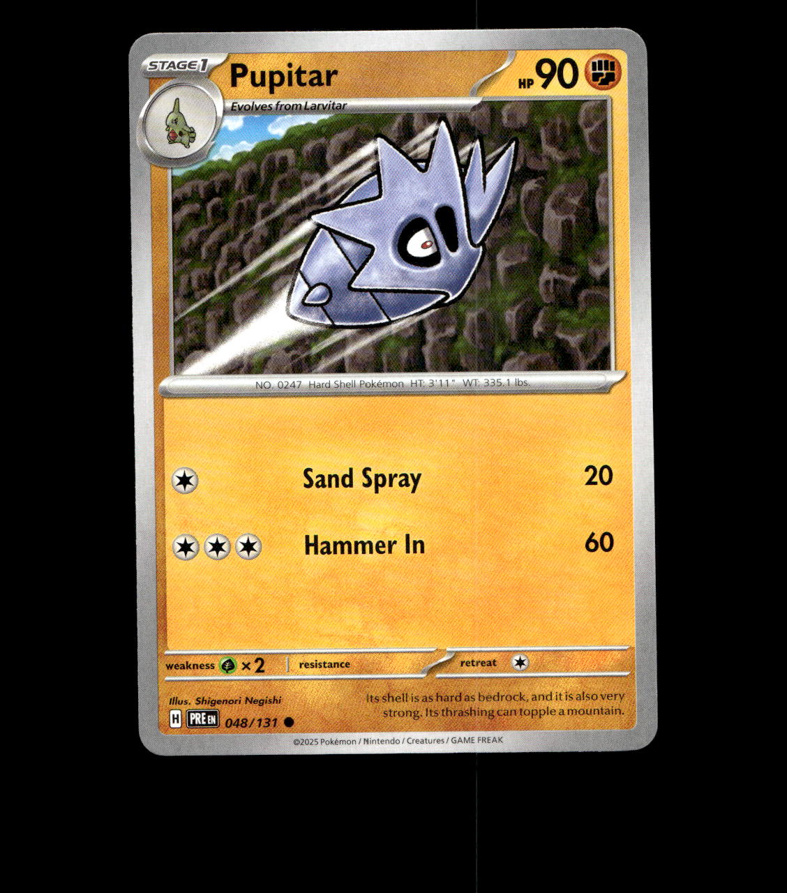 Pupitar - 048/131 - Prismatic Evolutions - Near Mint