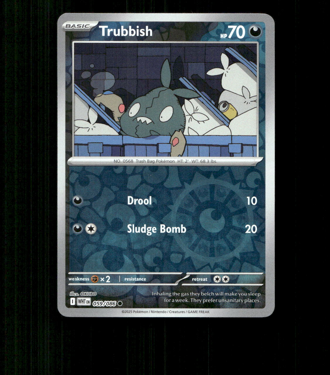 Trubbish - 059/086 - White Flare - Reverse Holo Near Mint