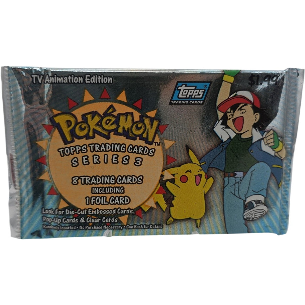 Pokemon TCG Topps Series 3 Blue Label 1x Booster Pack