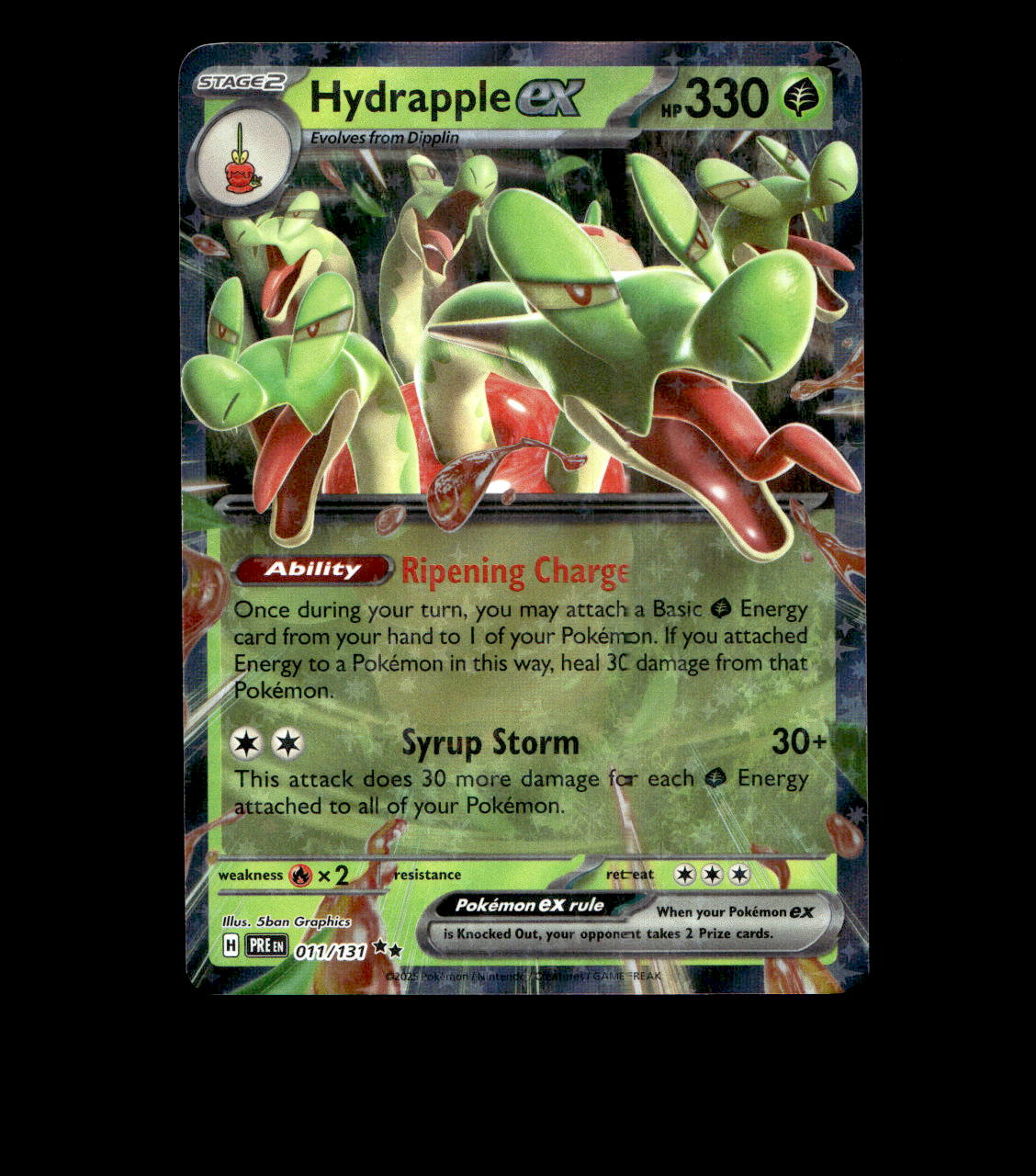 Hydrapple ex - 011/131 - Prismatic Evolutions - Holo Near Mint