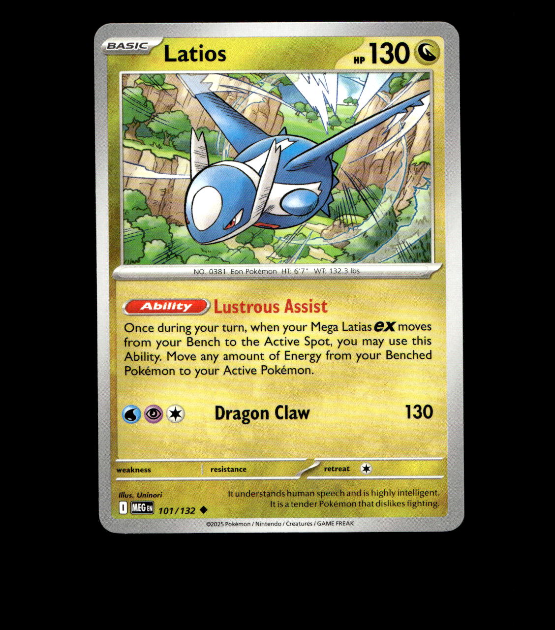 Latios - 101/132 - Mega Evolution - Non Holo Near Mint