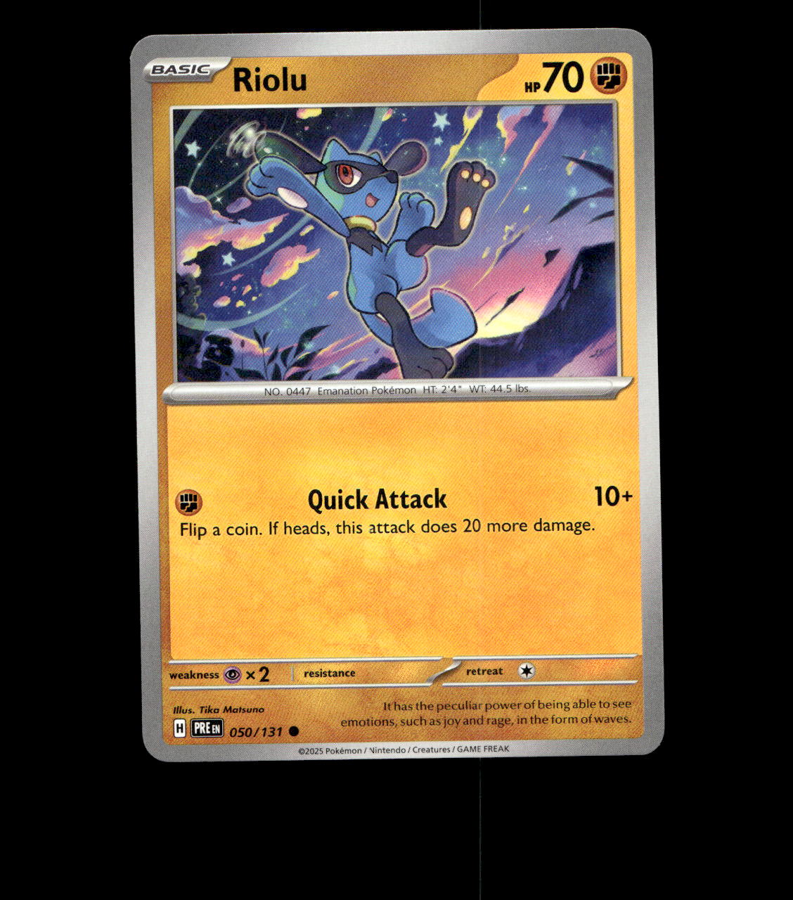 Riolu - 050/131 - Prismatic Evolutions - Near Mint