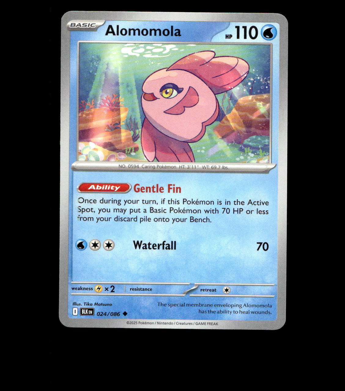 Alomomola – 024/086 – Black Bolt – Non Holo – Near Mint - Pokemon Card - TCG