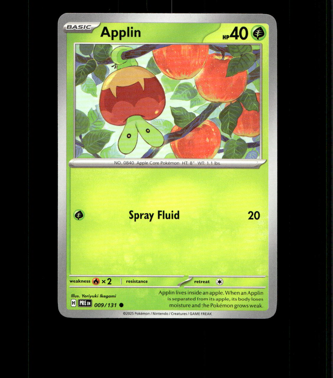 Applin - 009/131 - Prismatic Evolutions - Near Mint