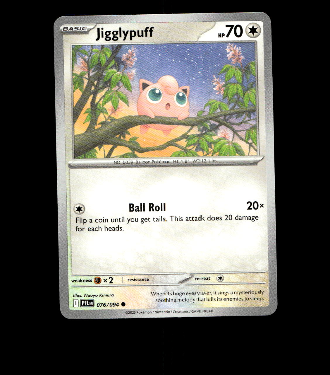 Jigglypuff – 076/094 – Phantasmal Flames – Near Mint