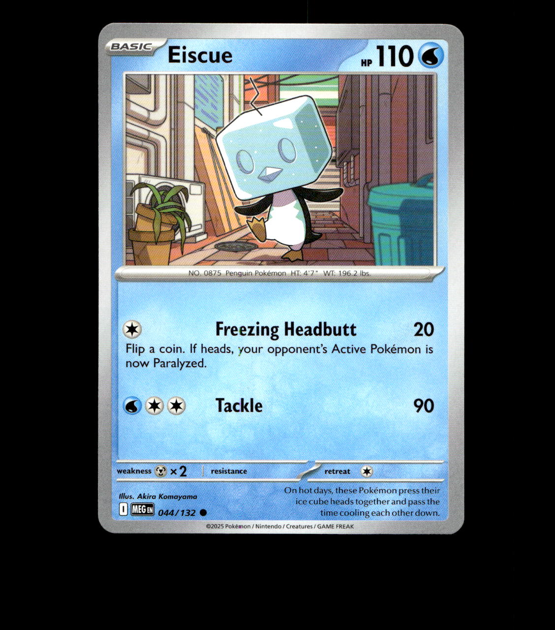Eiscue – 044/132 – Mega Evolution – Non-Holo – Near Mint