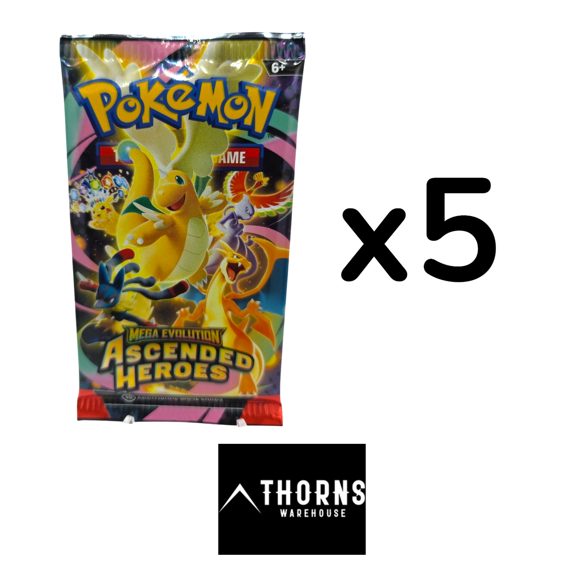 Ascended Heroes X 5 Booster Packs