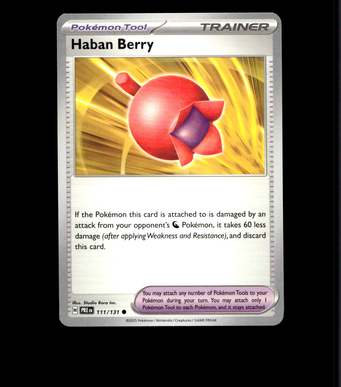 Haban Berry - 111/131 - Prismatic Evolutions - Near Mint