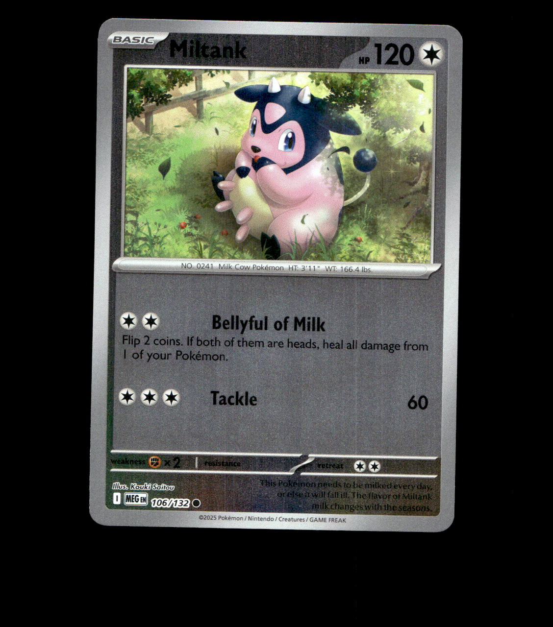 Miltank – 106/132 – Mega Evolution – Reverse Holo – Near Mint