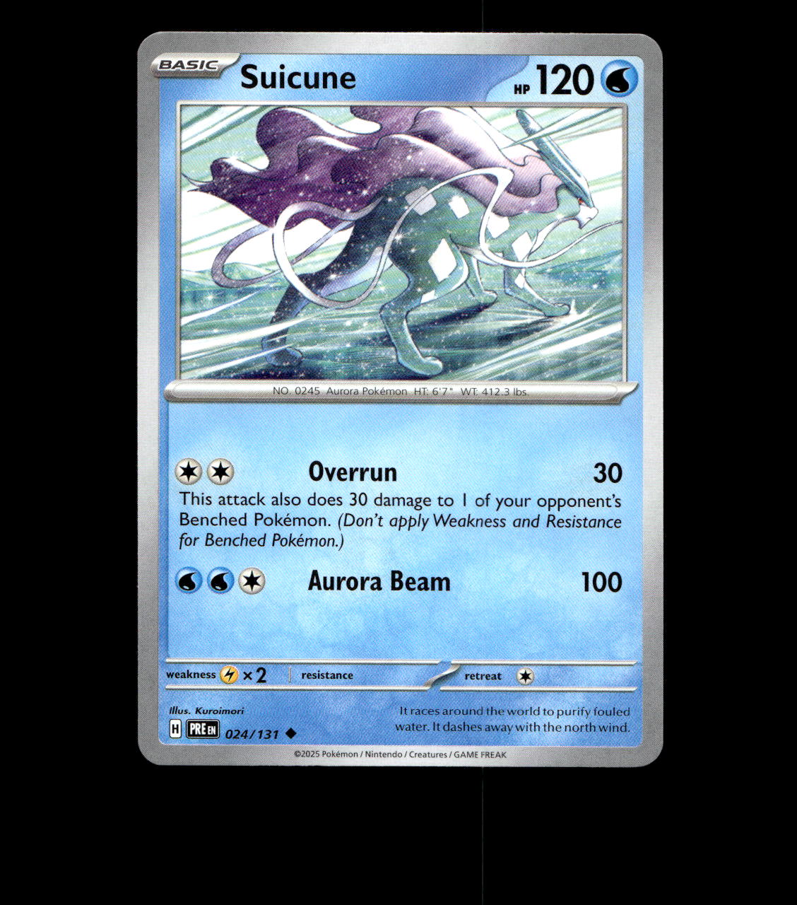 Suicune - 024/131 - Prismatic Evolutions - Near Mint